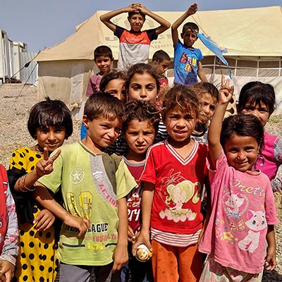 Enfants dans les camps de déplacés en Irak Enfants dans les camps de déplacés en Irak