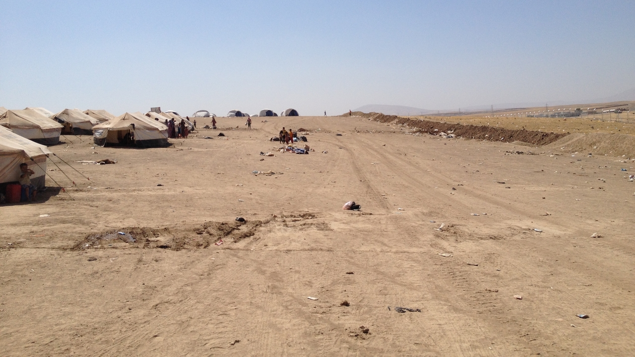 Camp de déplacés en Irak.