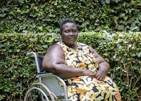 Une femme handicapée