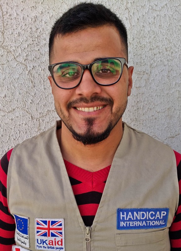 Portrait d'Adballah, qui travaille pour Handicap International en Jordanie © E. Fourt / Handicap International