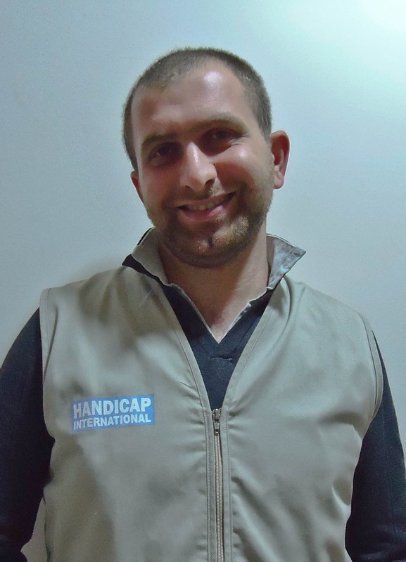 Portrait d'Abdullah, qui travaille pour Handicap International au Liban © E. Fourt / Handicap International