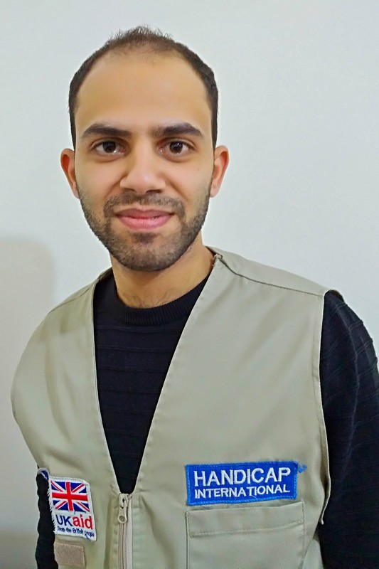 Portrait de Monsef, qui travaille pour Handicap International en Syrie © E. Fourt / Handicap International