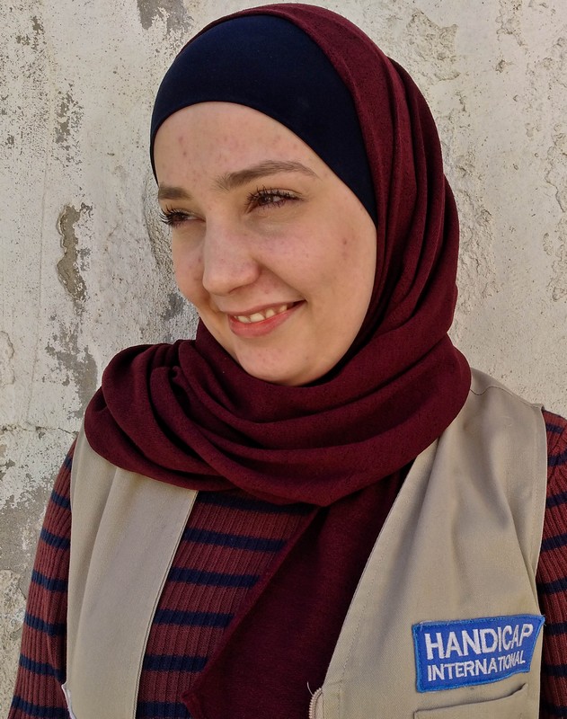 Portrait de Sally, qui travaille pour Handicap International en Jordanie © E. Fourt / Handicap International