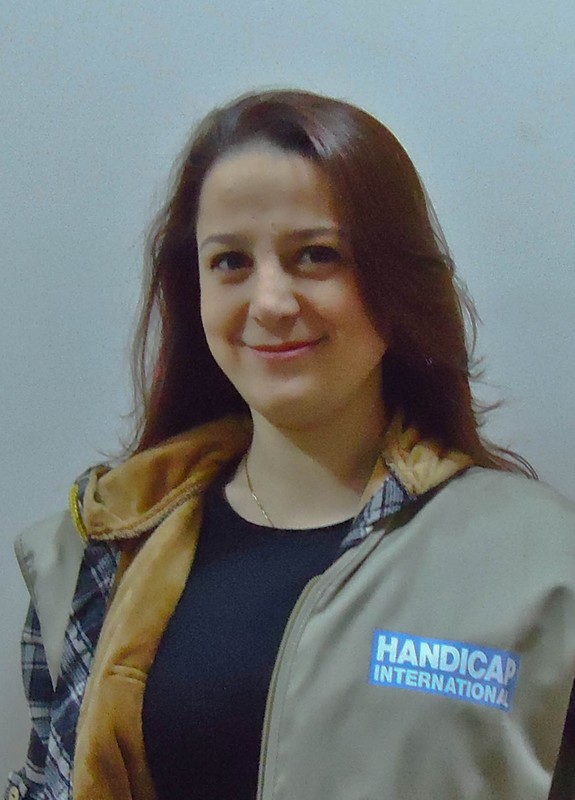 Portrait de Wassila, qui travaille pour Handicap International au Liban © E. Fourt / Handicap International