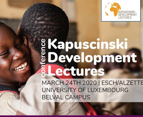 conference Kapuscinski Development Lecture / 24 mars - Université du Luxembourg, Esch-sur-Alzette