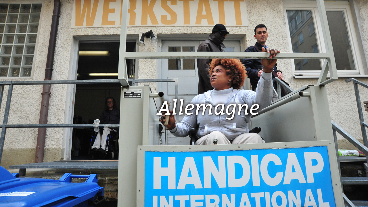 Handicap International Allemagne. Les réfugiés handicapés ont fui des zones de conflits du monde entier