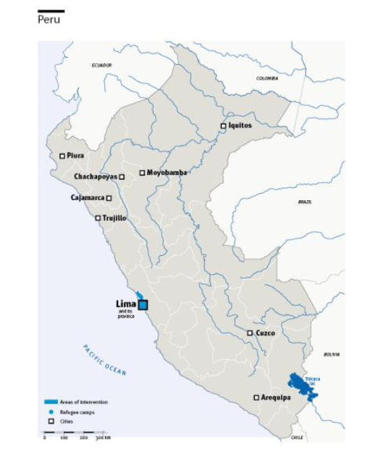 Einsatzkarte HI in Peru