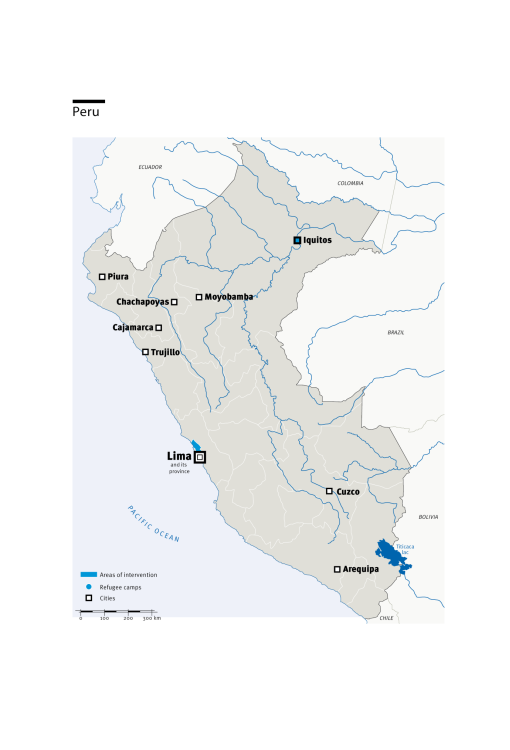 Einsatzkarte HI in Peru