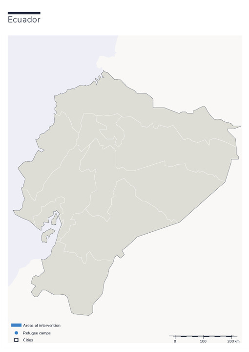 Karte des HI-Einsatzes in Ecuador