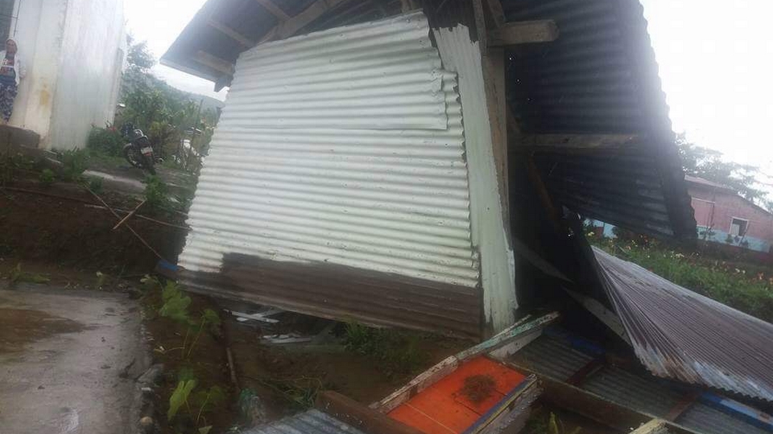 Dégats à Visayas suite au passage du typhon