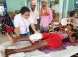Soins de réadaptation d'urgence menée par HI, en collaboration avec ses partenaires, pour les victimes de la tornade qui a frappé le Népal le 31 mars 2019
