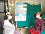 Séance de réadaptation avec HI durant l'épidémie Covid-19 au Népal