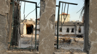Archive : Vue de l'un des nombreux bâtiments détruits de Gaza City par les raids aériens, Février 2011.