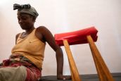 Une personne handicapée prise en charge par HI à Bambari, en République centrafricaine (RCA)