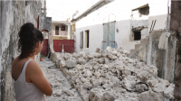 Les destructions au centre de réadaptation des Cayes