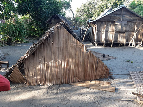 La maison de Joséphine a été totalement détruite par le cyclone