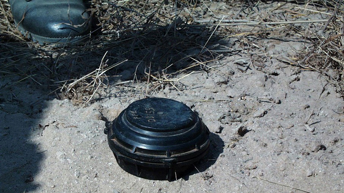 Une mine antipersonnel