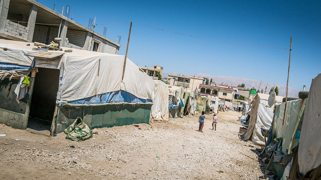 Camp de réfugiés syriens au Liban