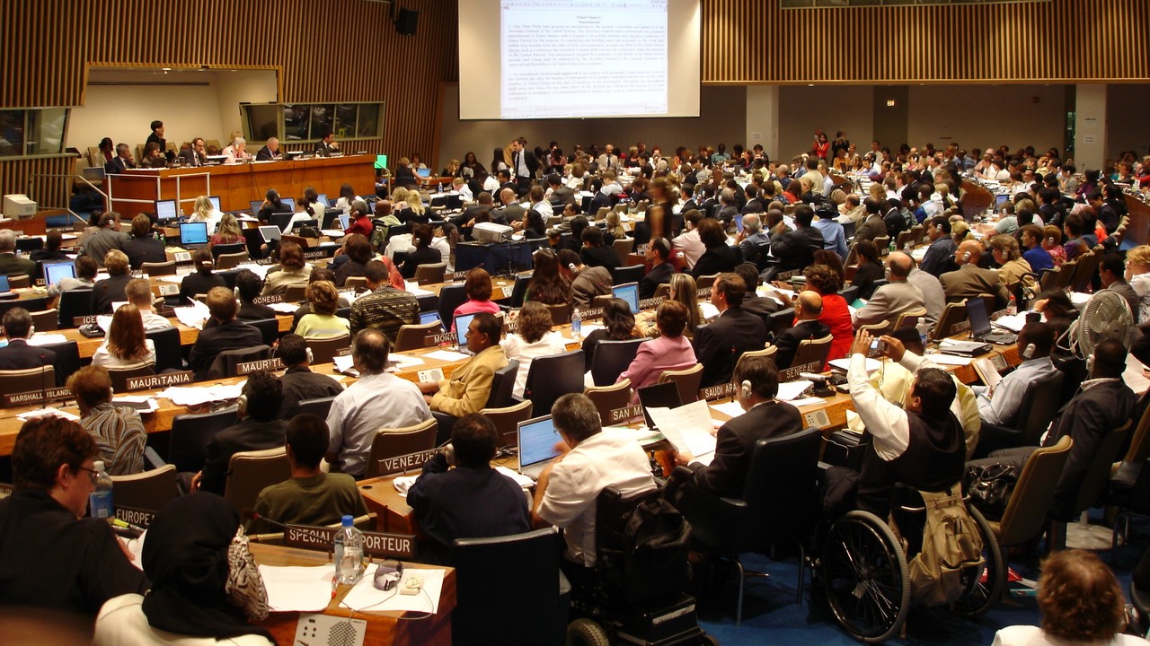 Adoption par l'ONU en 2006 de la Convention relative aux droits des personnes handicapées, dont Handicap International a contribué à l'élaboration