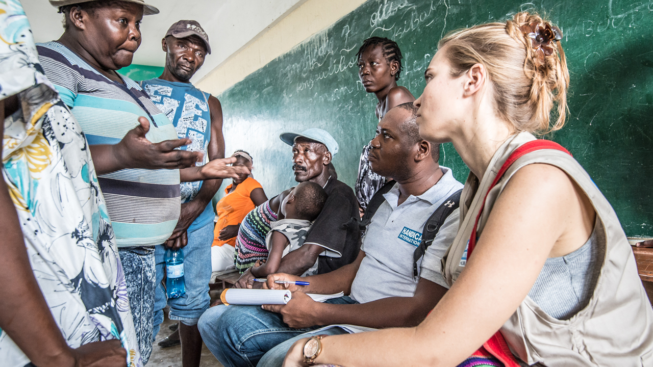 une journée avec les équipes de Handicap International aux Cayes