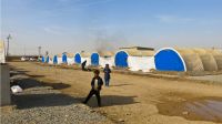 Le camp de Khazer, qui accueille près de 15 000 déplacés.  
