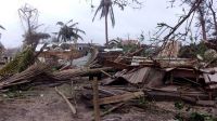 Maisons détruites par le cyclone Batsirai à Mananjary, Madagascar. 2022