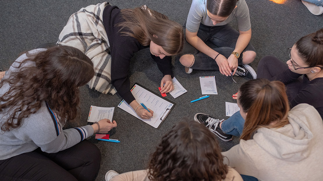 La session pédagogique « Step’In » a été testée pour la première fois auprès d’une classe de 15 à 17 ans.