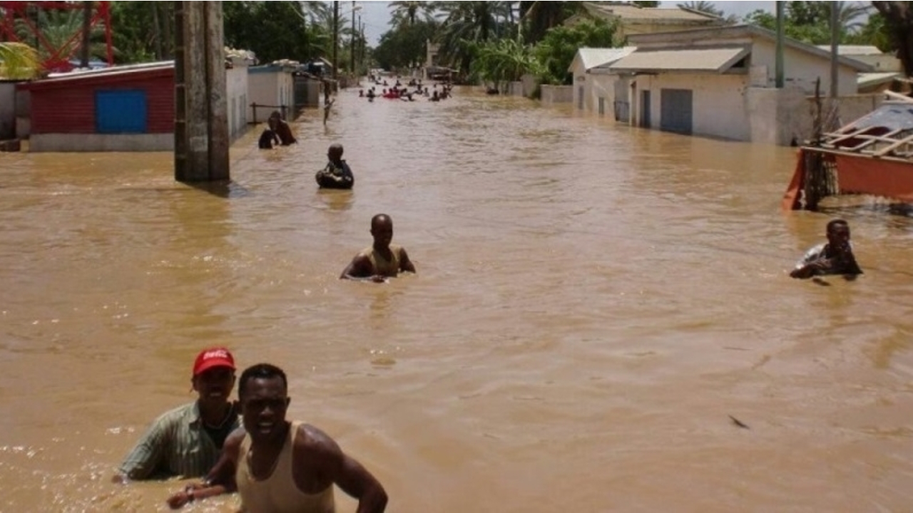 Inondations provoquées par le précédent cyclone ayant frappé Madagascar en 2013 